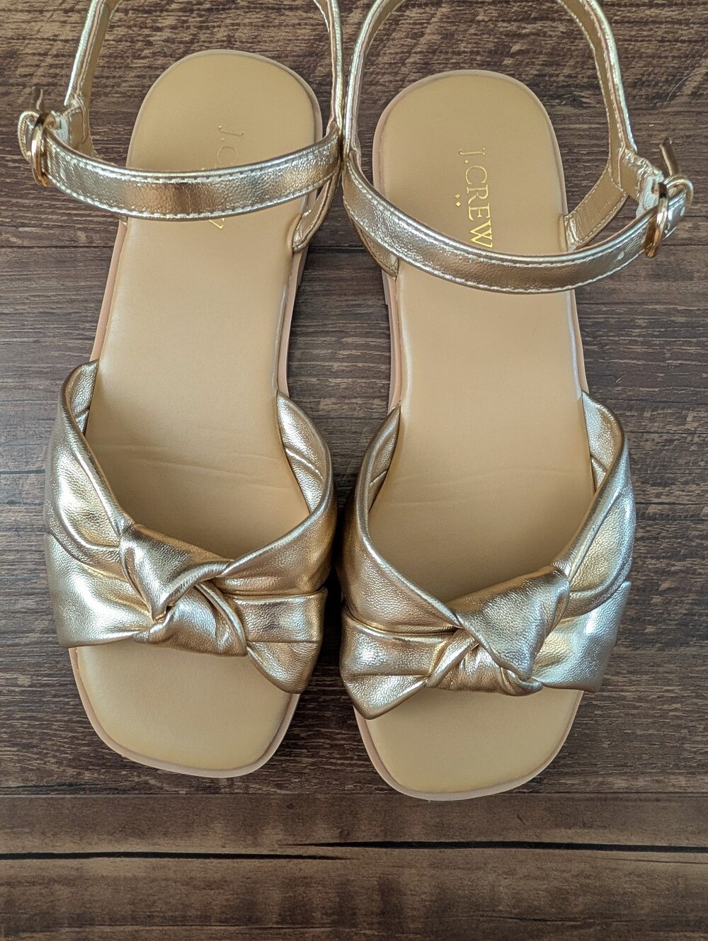 J.Crew Crewcuts Gold Sandals